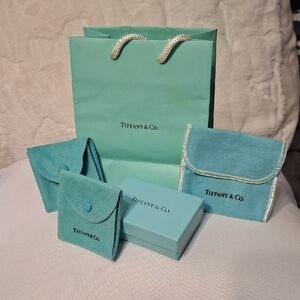 Tiffany & Co. Aqua Blue 5 Piece Gift Accesory Collection